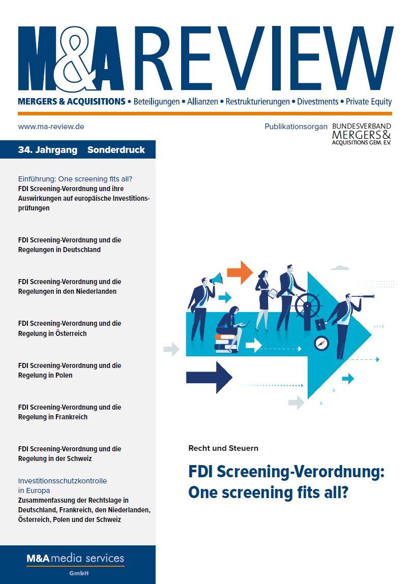 Sonderpublikation: FDI Screening-Verordnung