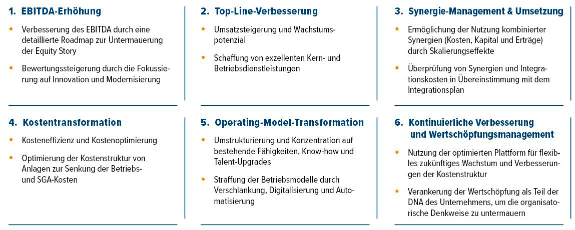Abb. 1 • Value Creation Zielsetzungen